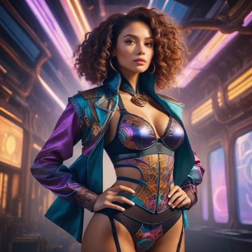 Futuristic High-Fashion Editorial Concept Art