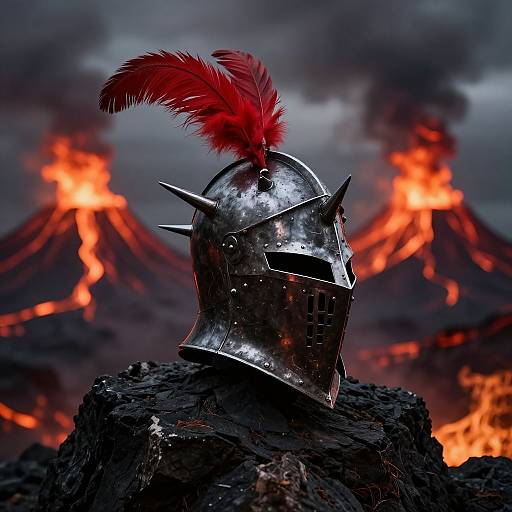 Ominous Spiked Knight Helmet