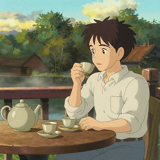 Studio Ghibli Afternoon Tea Scene
