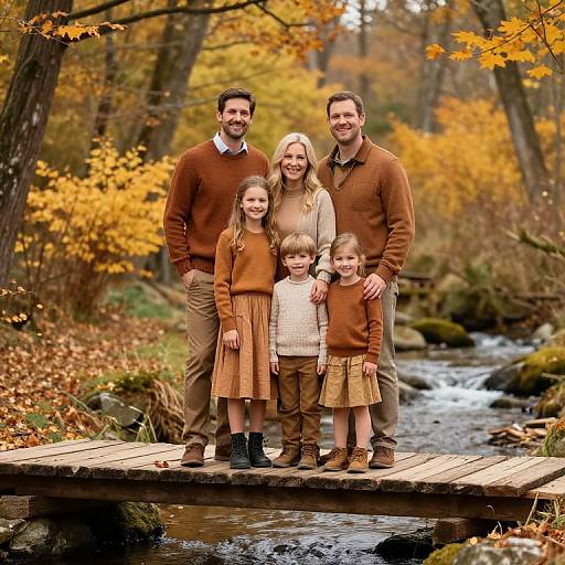 Coordinated Fall Family Portrait