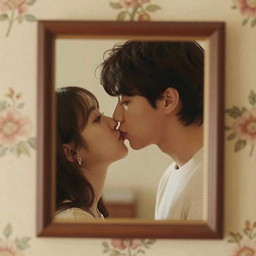 Jungkook Romantic Vintage Floral Portrait