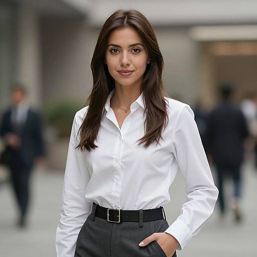 Realistic Female Risky Business Portrait