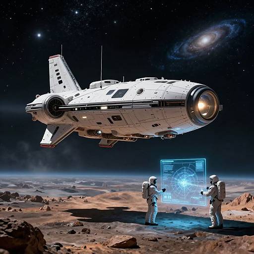 Hightech Space Exploration on Alien Planet