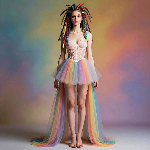 Avant-Garde Surrealist Lingerie Portrait