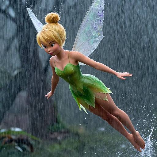 Rainstorm Flight of Tinkerbell