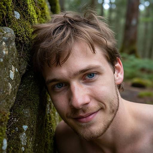 Hyperrealistic Portrait of Aboriginal Man