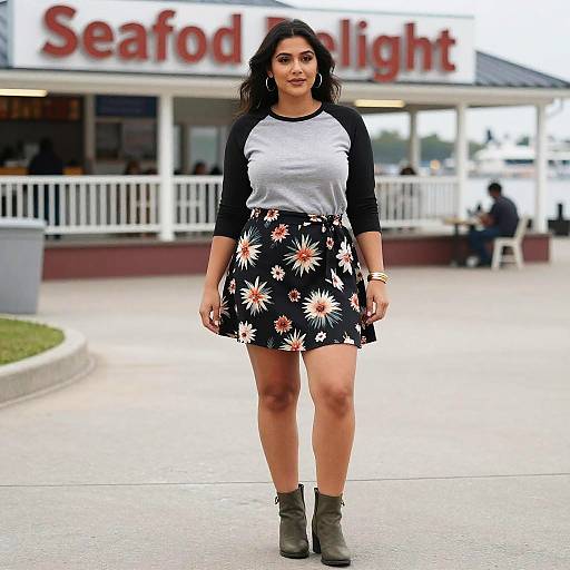 Pear-Shaped Woman in Casual Chic