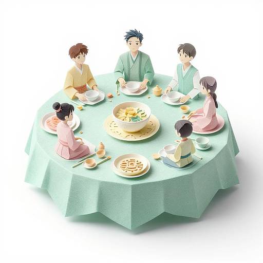 Anime Multi-Dimensional Kirigami Craft