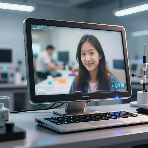 Futuristic AI Image Enhancer