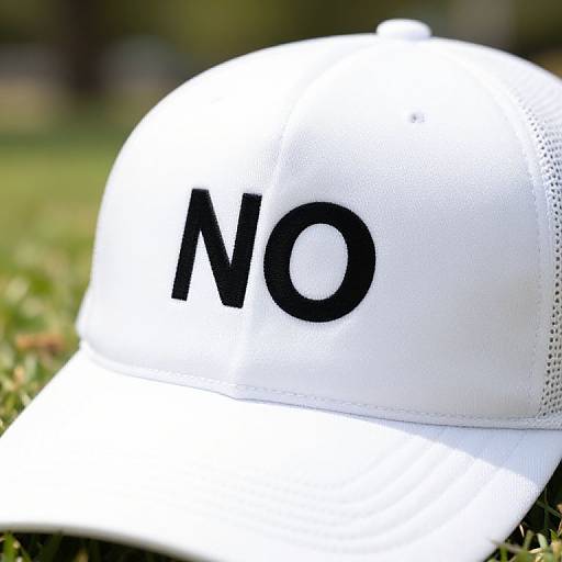 Minimalist White Trucker Hat Design