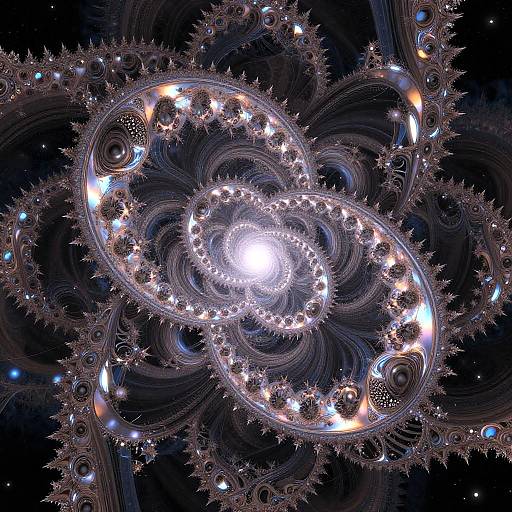 Intricate Cybernetic Fractal Landscapes