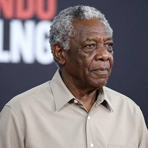 Thoughtful Elderly African-American Portrait with Bokeh
