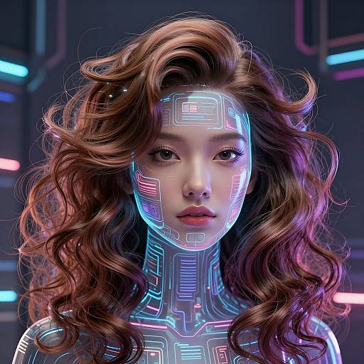 Futuristic AI Hair Changer Avatar
