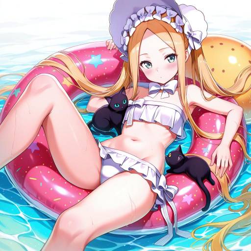 Illustration of Abigail williams (swimsuit foreigner) (third ascension) (fate), fate/grand order in the style of Rangu