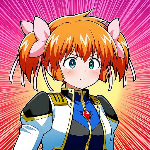 Illustration of Apricot sakuraba, galaxy angel rune in the style of Aramori susumu