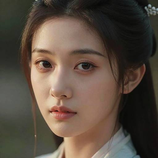 Photorealistic Ulzzang Girl Outdoor Portrait