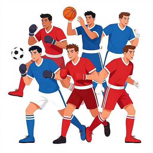 Jaunty European Sports Illustration