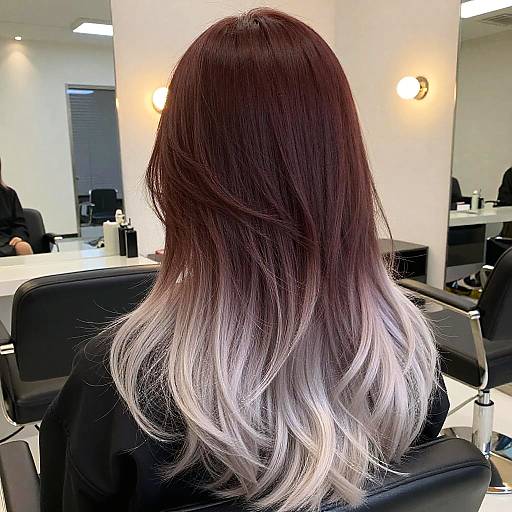 Gradient Ombre Hair Color Change