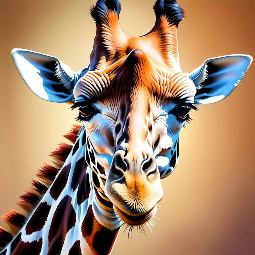 Close-up of Giraffe Face