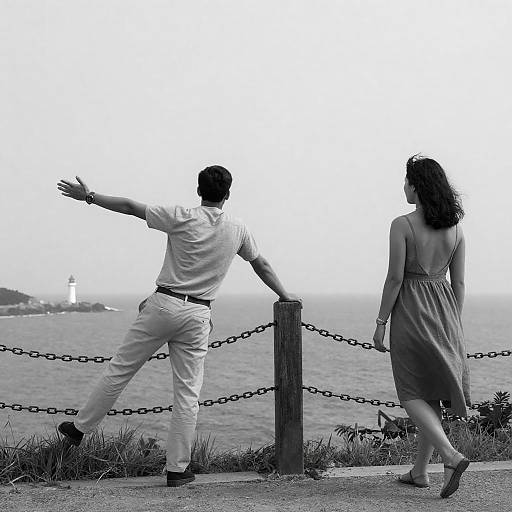 Seaside Elegance: A Vintage Encounter