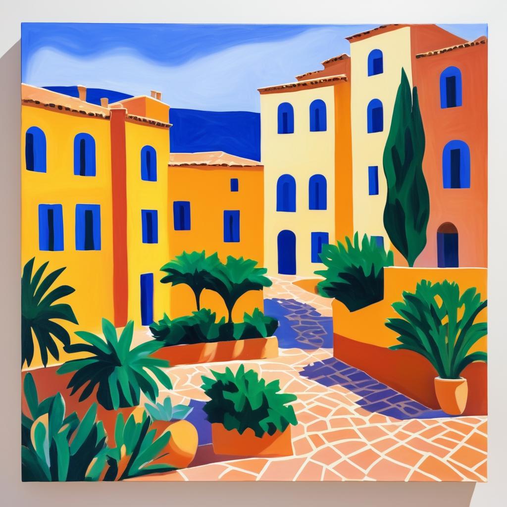 Matisse-Inspired Oil Painting of Petra