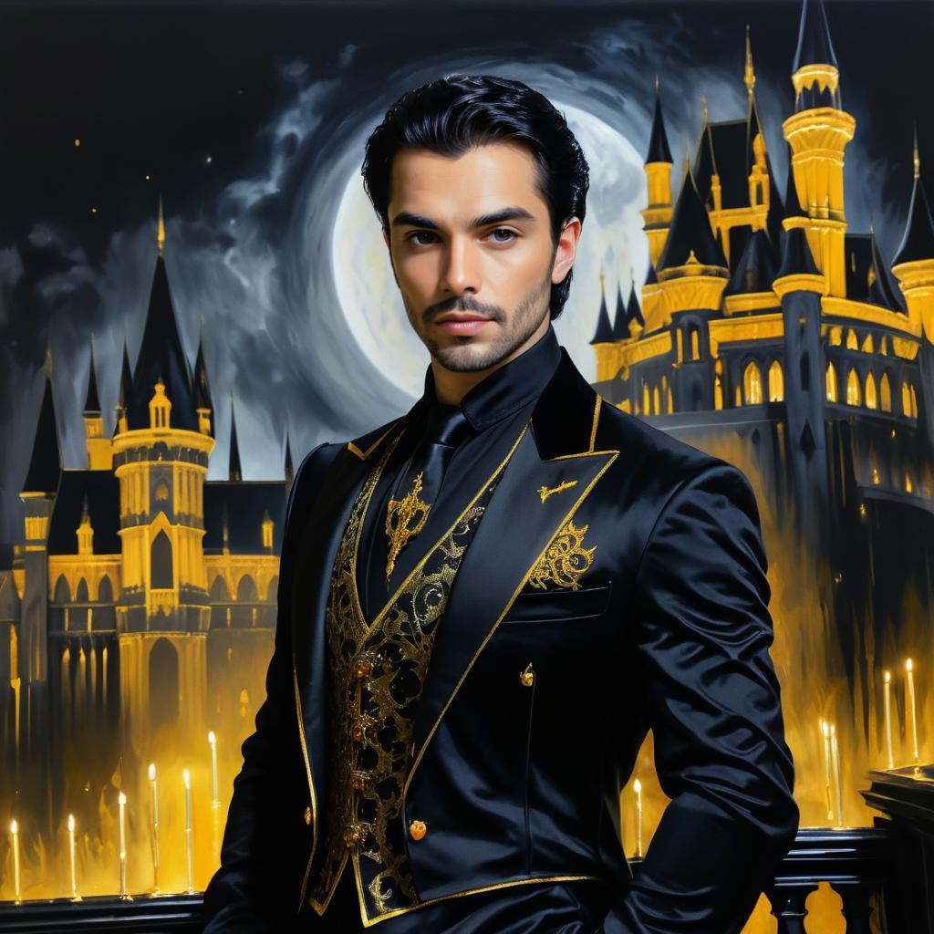 Cursed Prince in Gothic Elegance