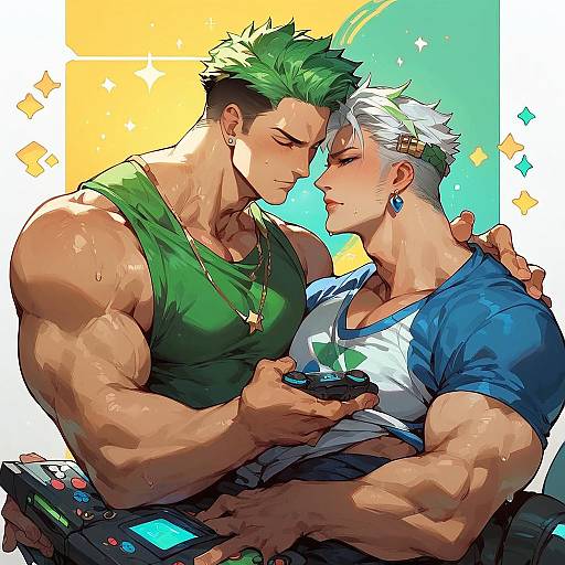 ZORO in 80s Arcade Action Scene