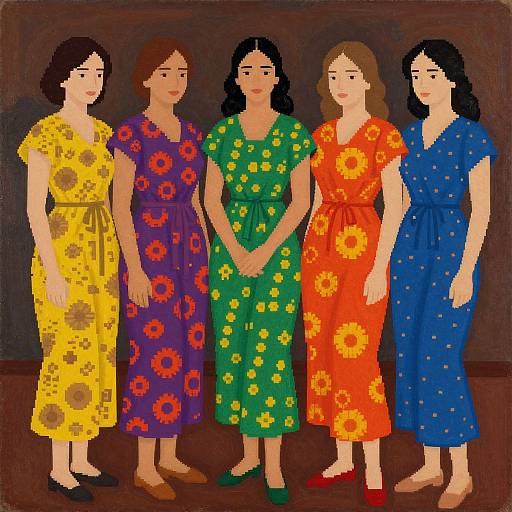 Vibrant Synchromism Group Portrait