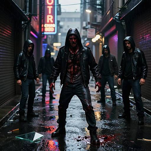 Neon-Lit Brutal Cartel Massacre