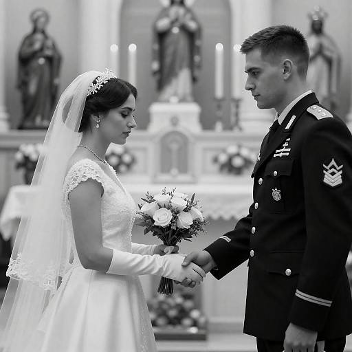 Timeless Wedding in Black and White