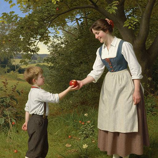 Frederick Morgan's The Apple Gatherers