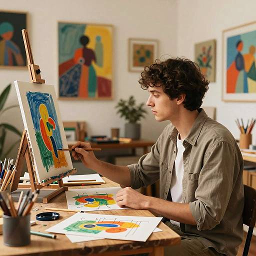 Human-AI Art Collaboration Studio