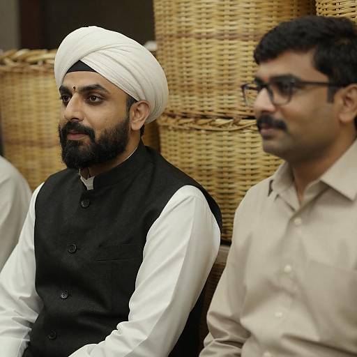 Two Men in Traditional Attire Portrait