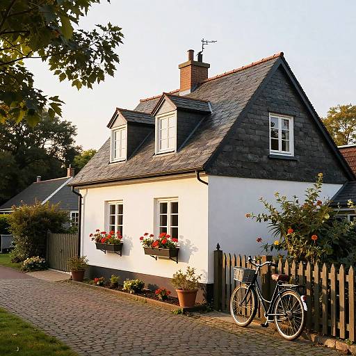 Cozy Suburban House with Vintage Charm