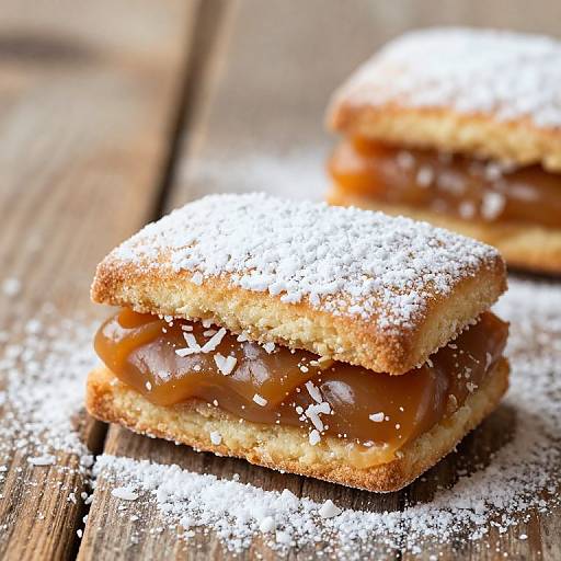 Alfajores Close-Up Rustic Elegance