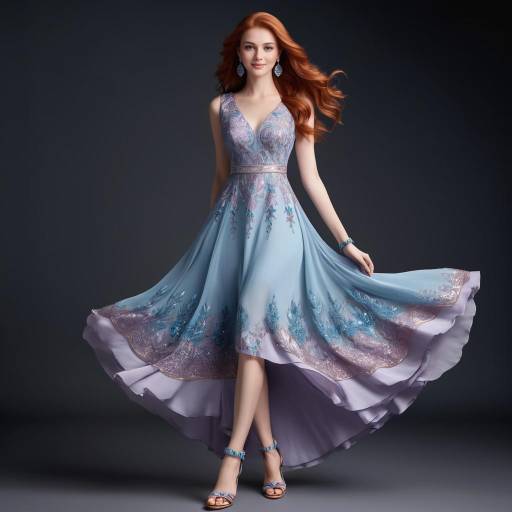 Elegant Woman in Lavender Dress Elegant Woman in Lavender Dress