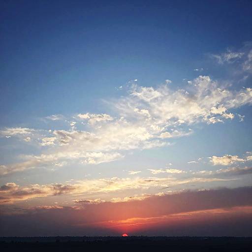 Serene Dawn Landscape with French Colors