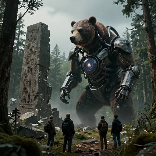 Roland's Ka-Tet Observes Shardik