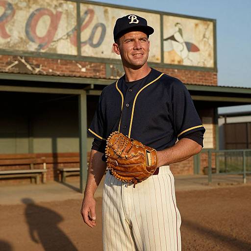Vintage 1950s Baseball Player Photo