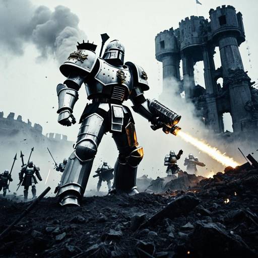 Imperial Knight in Action-Packed Battlefield