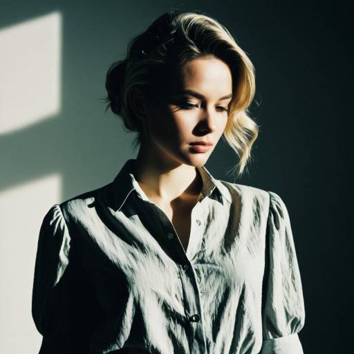 Fashion Model with Faded Crop Hairstyle Fashion Model with Faded Crop Hairstyle