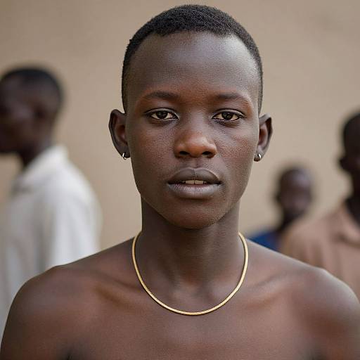 Realistic Portrait of Central African Male