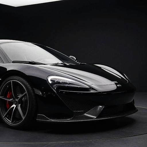 Futuristic Black Sports Car Photo