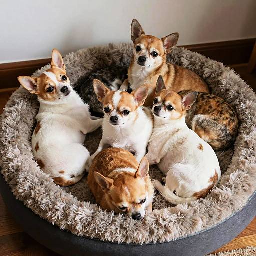 Cozy Chihuahua Terrier Mixes Resting