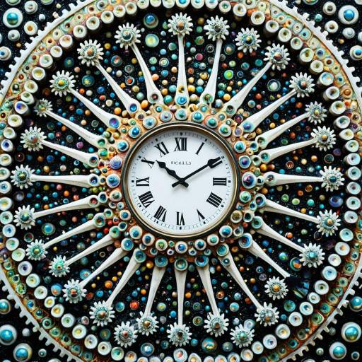 Surreal Psychedelic Clock with Intricate Detailing