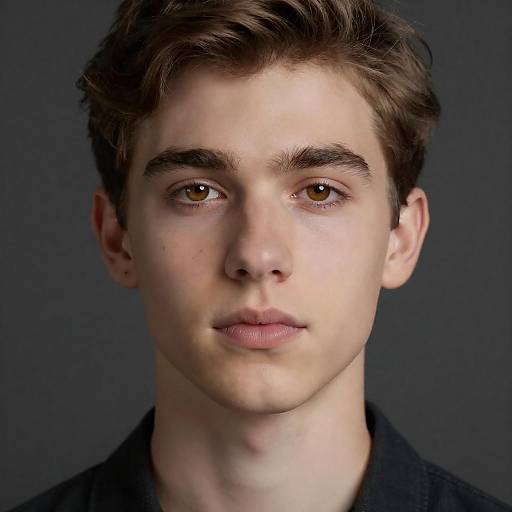 Portrait of a Young Man with Amber Eyes