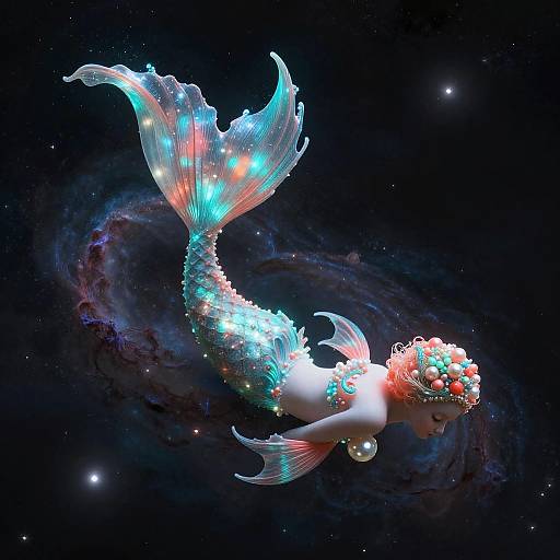 Mermaid-Shaped Galaxy Cluster