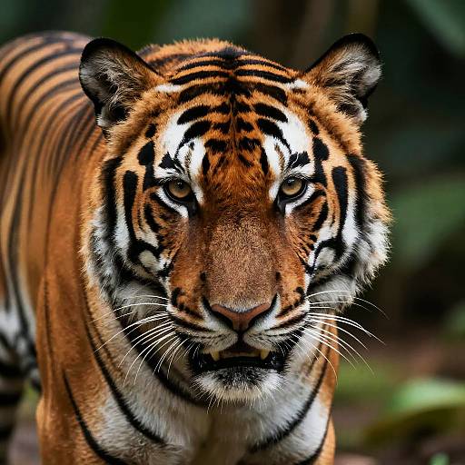 Photorealistic Tiger Panther Hybrid Portrait