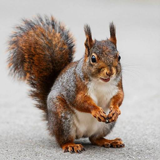 Smiling Squirrel in Relaxed Pose