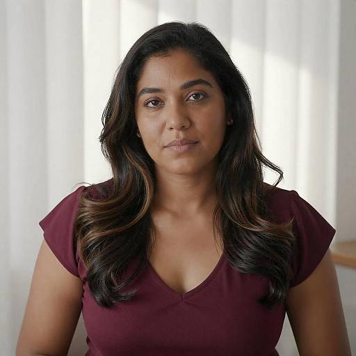 Indoor Portrait of a Woman in Sunlight